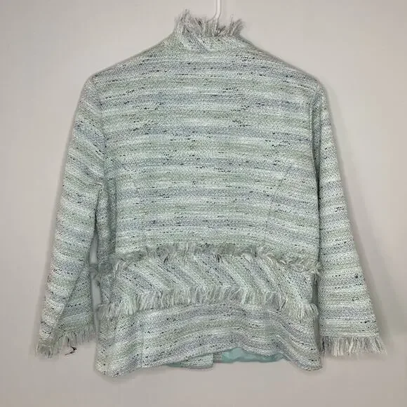 Samuel Dong Eyelash Tweed Jacket Size M - Picture 6 of 7